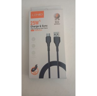 كابل LDNIO 25W  Cable شحن سريع آيفون 1 متر