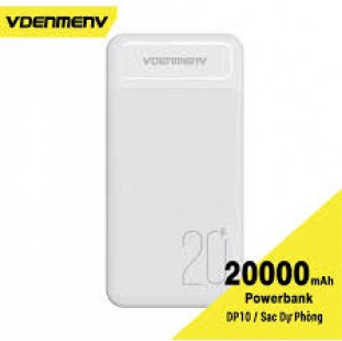 باور بانك Vdenmenv DP10 سعة 20000 مللي أمبير – مخرجين USB ومدخلين Type-C وMicro