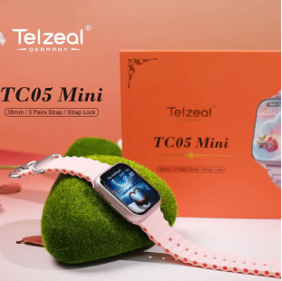 ساعة Telzeal TC05 Mini الذكية | إكسسوار الذكاء والأناقة في حجم مدمج